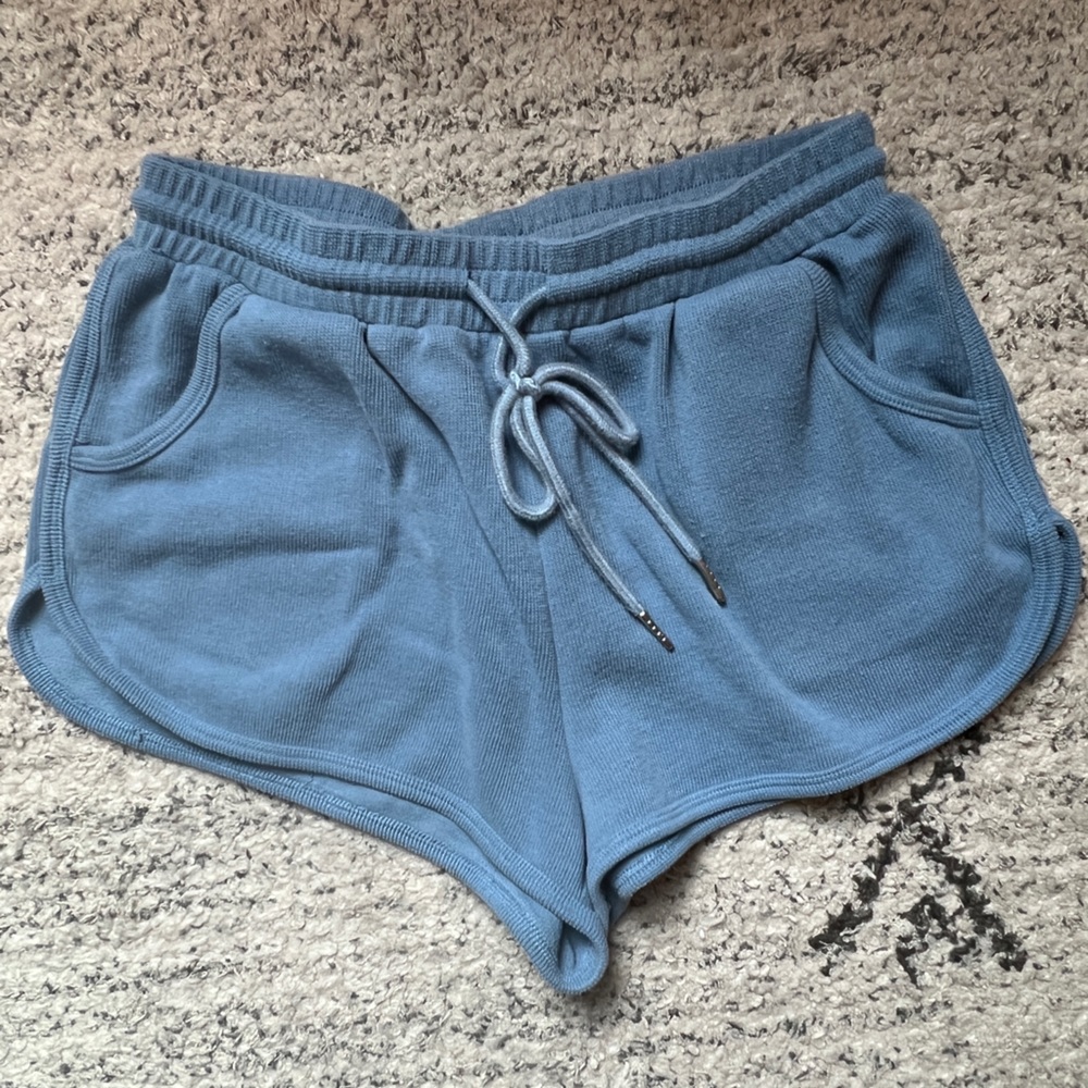 blue lounge shorts